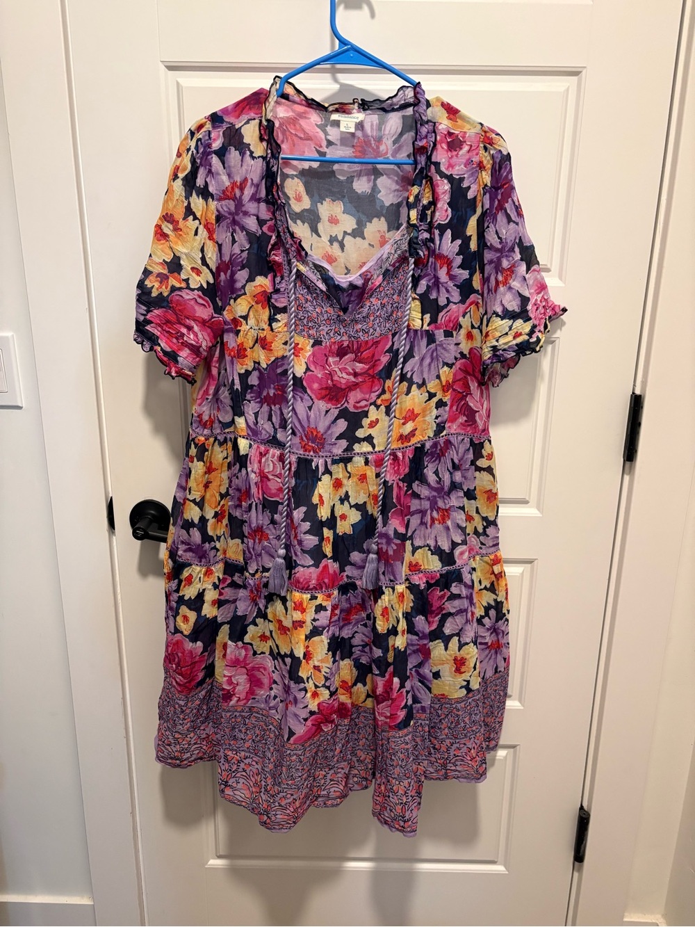 Sundance Lavender Midi Slip Dress with Floral Inset